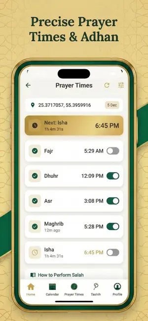 Sunnah 360: Islamic Calendar screenshot 3