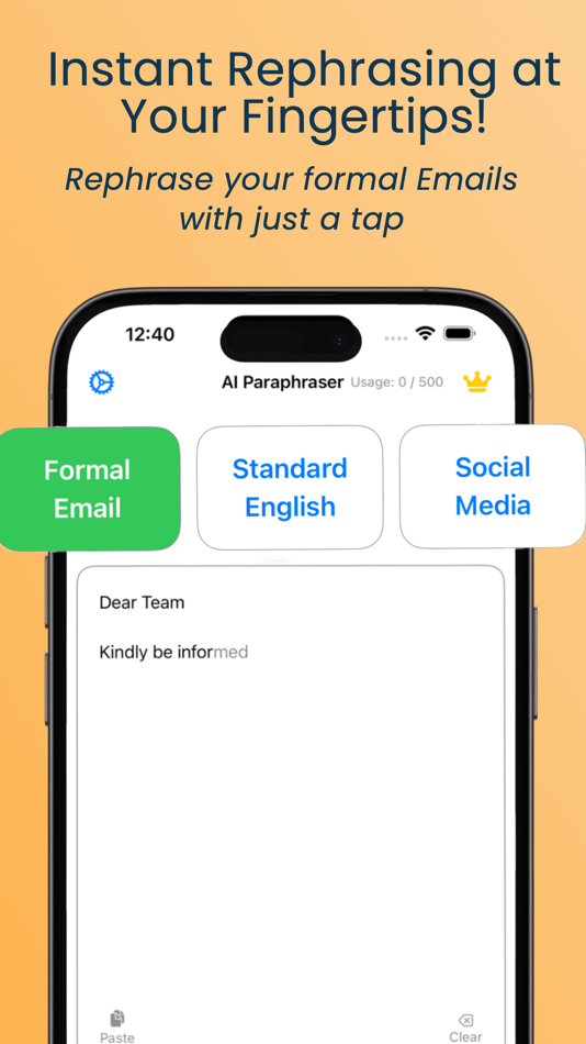 #1. Paraphrase tool bot (iOS) By: Mohammed Shokry