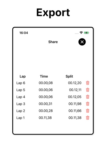 Video Stopwatch Pro iPad screenshot