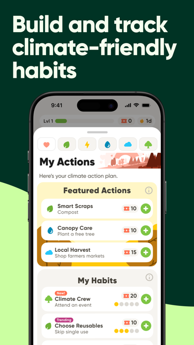 Dashboard.Earth Climate Action Screenshot