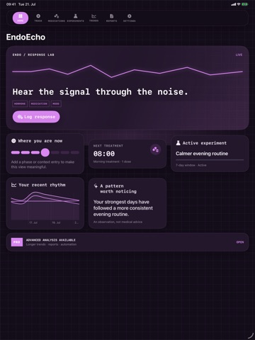 EndoEcho: Hormone Tracker iPad screenshot