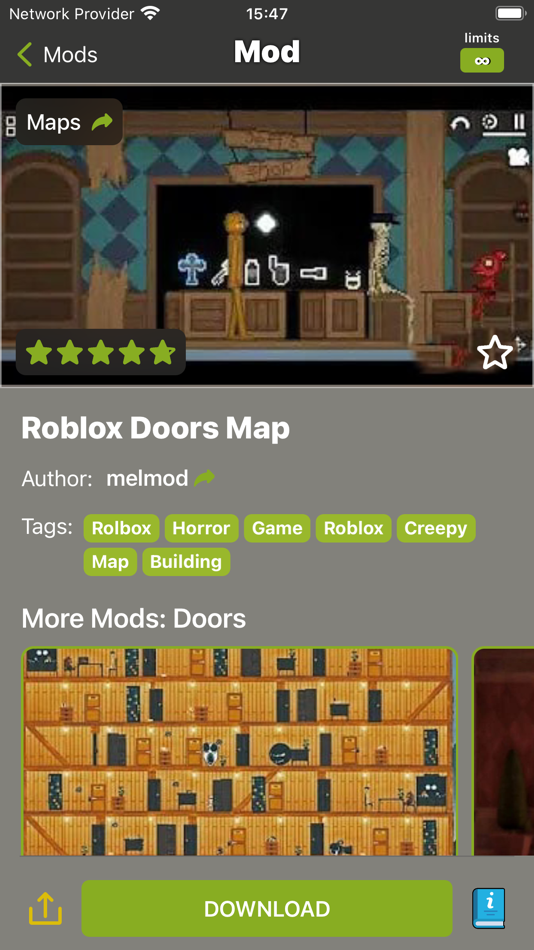 #6. Ragdoll Mods: Guns and Skins (iOS) 由: Vladislav Kovalyov