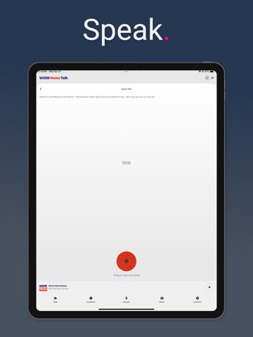 WIZM News iPad screenshot