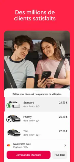 Capture d'écran de Freenow By Lyft : Taxi Et Plus sur iPhone 2