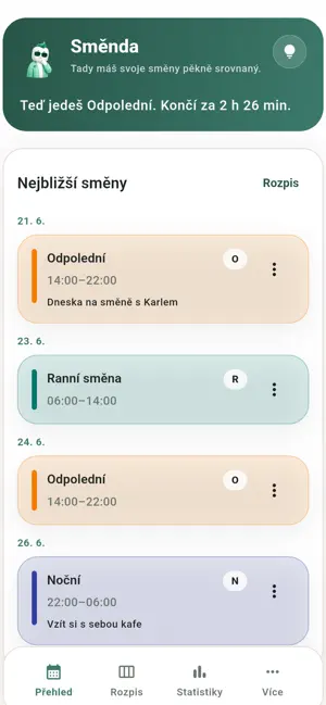 Směnda – moje směny screenshot 1