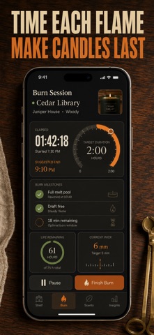 Candle Tracker: Burn Log Screenshot 2 of 10