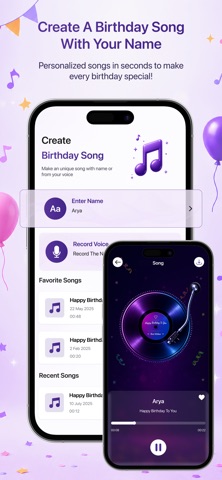 Birthday Song With Name Maker app screenshot