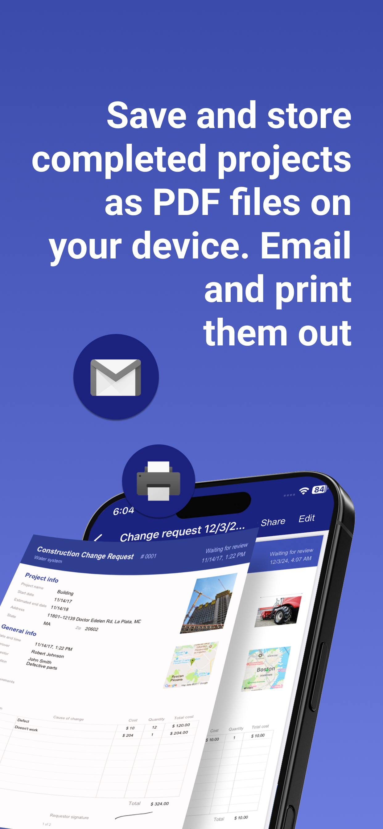 Construction Change Order App