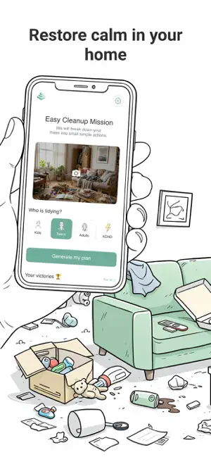 Clyro: ADHD Cleaning Planner screenshot 1
