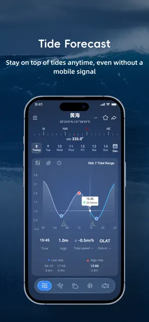 全球潮汐Pro-天气&潮汐&风浪的专业数据 iPhone screenshot 3