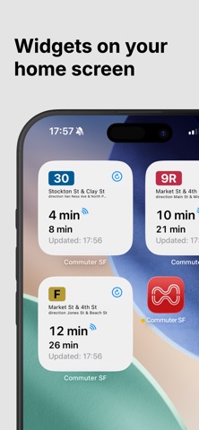 MUNI Commuter Widgets screenshot