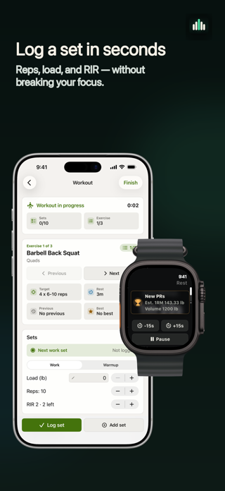 RIRLift: Hypertrophy Log Screenshot 6 of 10