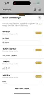 Burgers Only IE screenshot 4