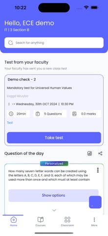 SAIRAM.ai Student iPhone screenshot