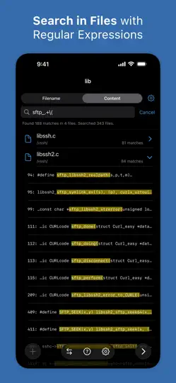 Captura de pantalla de Textastic Code Editor en iPhone 4