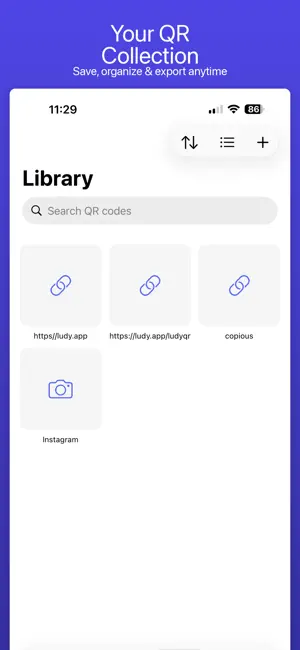 LudyQR - QR creator & scanner screenshot 4
