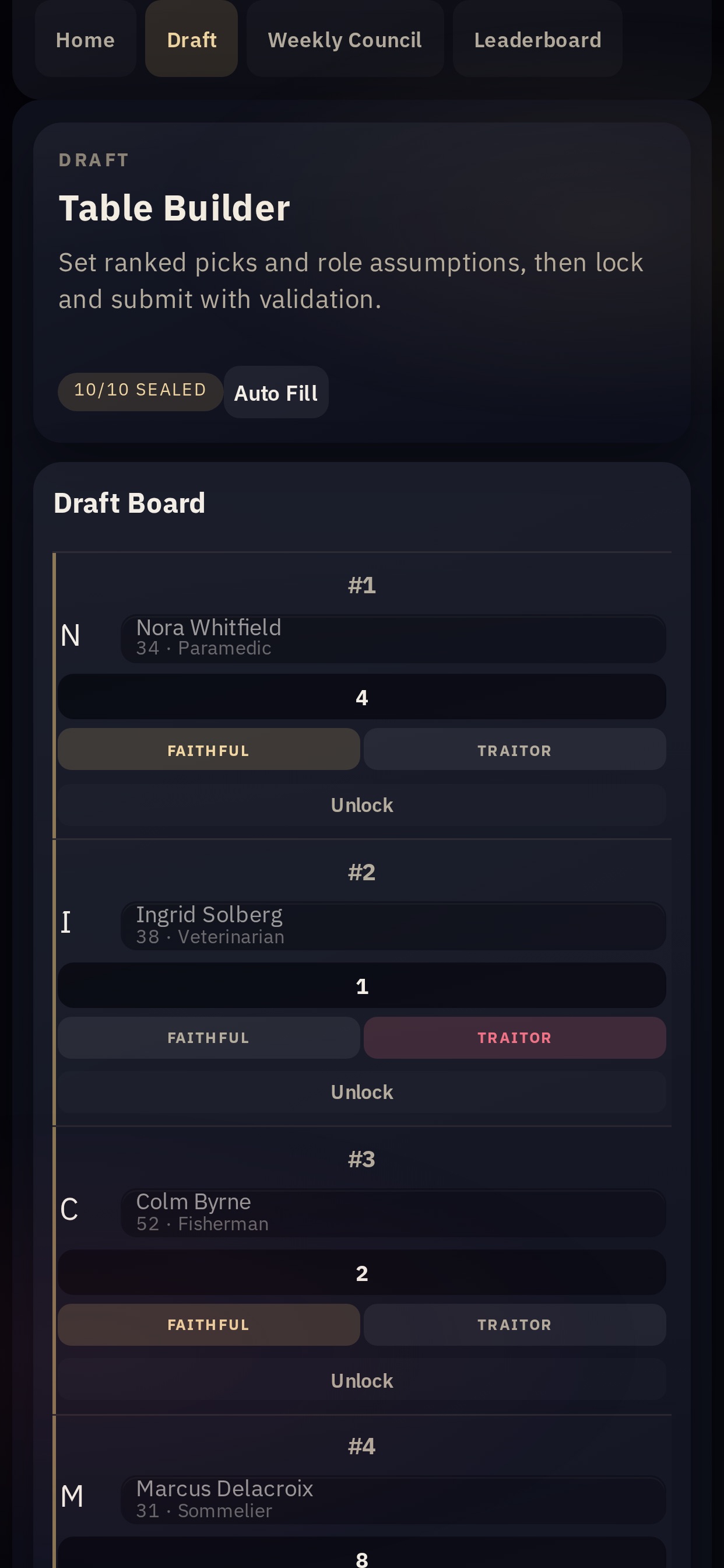 Screenshot 3 of Round Table Draft
