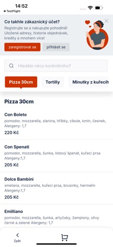 Pizzerie Velešín screenshot