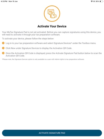 MyTax Signature Pad iPad screenshot