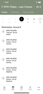 EPIC Pilates screenshot 2