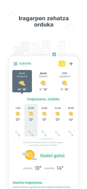 Euskalmet APP screenshot 3