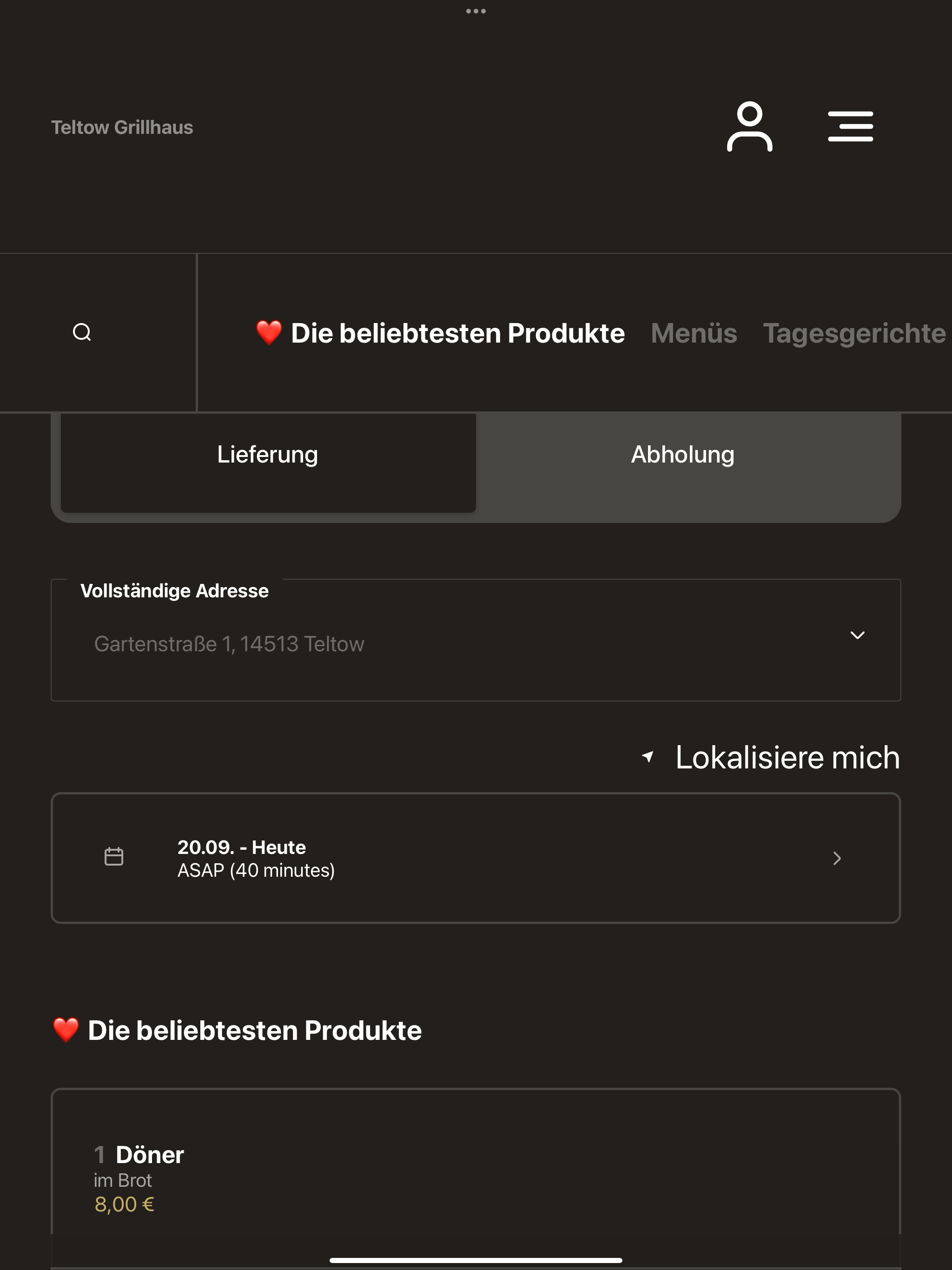 Teltow Grillhaus screenshot 7