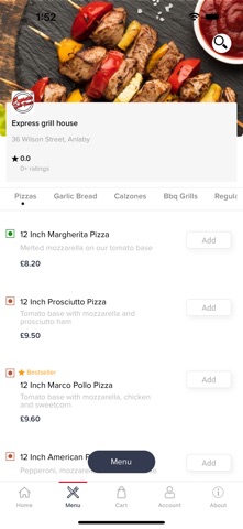 Express Grill House Online screenshot