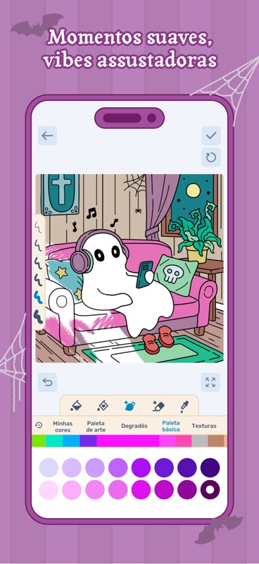 Boo Coloring Book: Cozy Horror screenshot 3