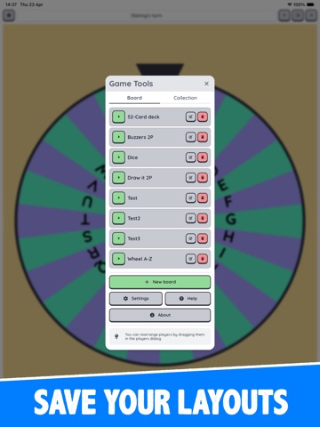 Scoreboard Board Games Tools iPad screenshot