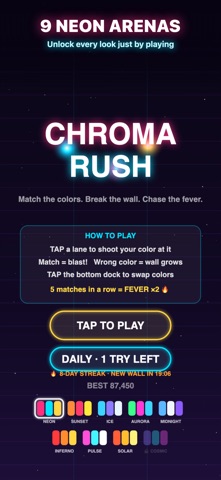 Chroma Rush: Neon Blaster screenshot 5