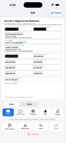 Redactly: Redact & Blur Screenshot 1 of 5