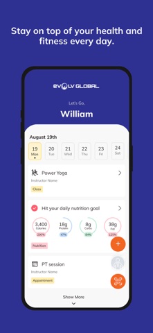 eVOLV Fitness App Screenshot 2 of 7