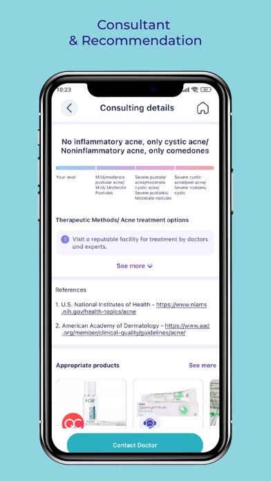 belleSkin™ iPhone screenshot 5 - Medical app