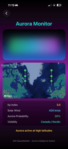 EGK SpaceWeather screenshot
