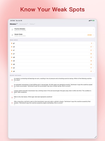 ASE Certification Exam Prep iPad screenshot