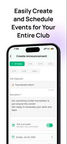 CricStream - Live Training Screenshot 3 of 4