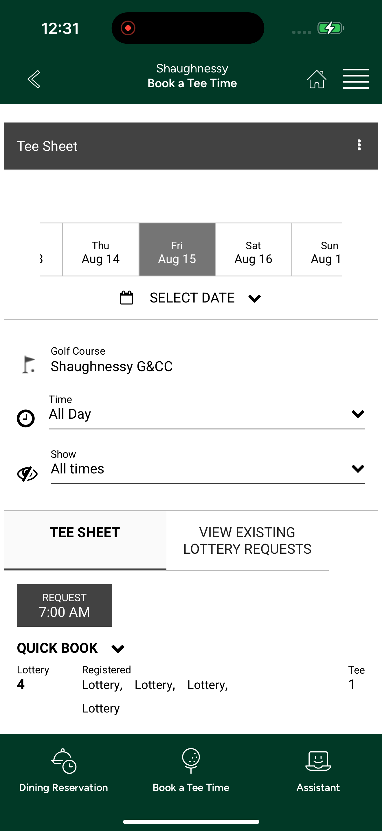 Shaughnessy GCC