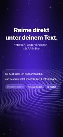RAIM – Doppelreime & KI-Texte iPhone screenshot 4