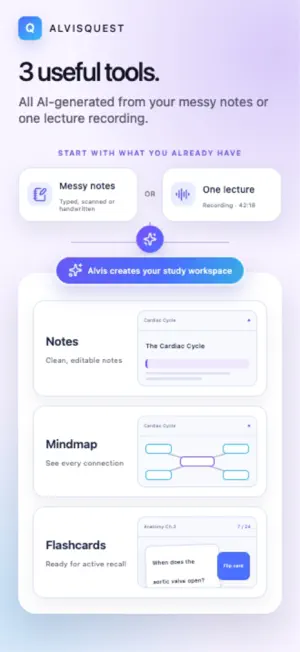 AlvisQuest-Notes,Flashcards,AI screenshot 1