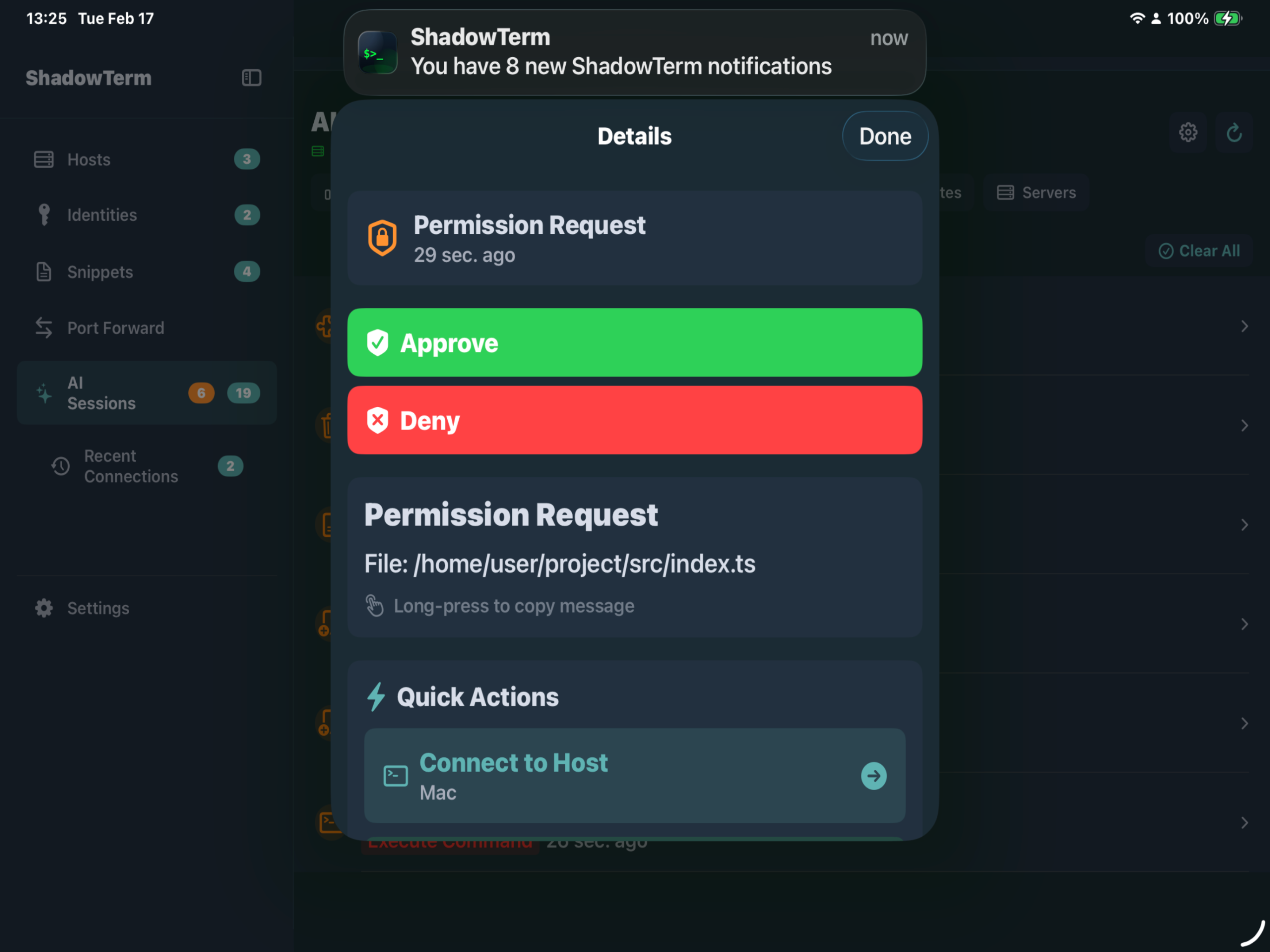 ShadowTerm ssh & mosh Terminal screenshot 16