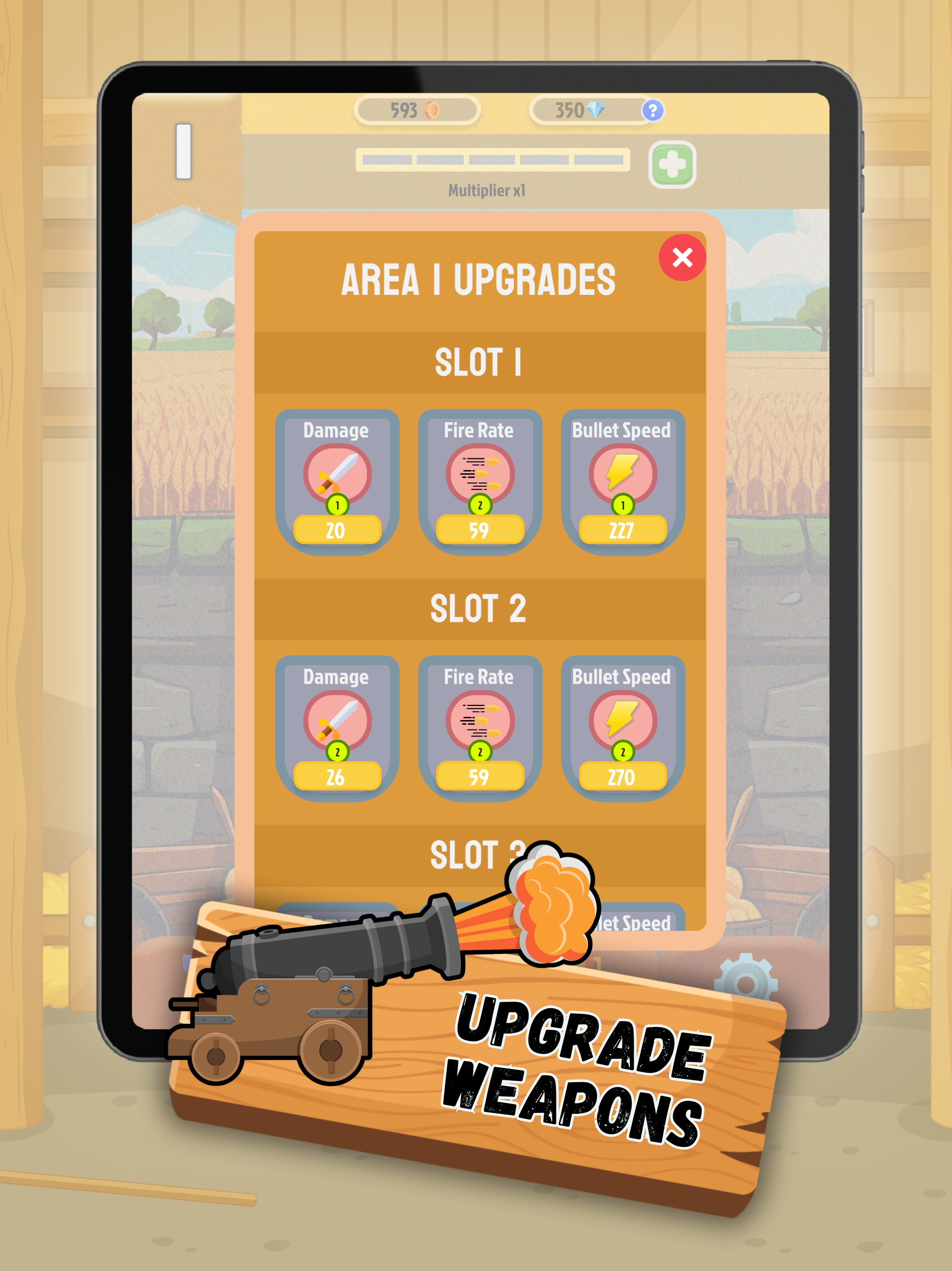 Idle Crops Tycoon: Farm&Defend