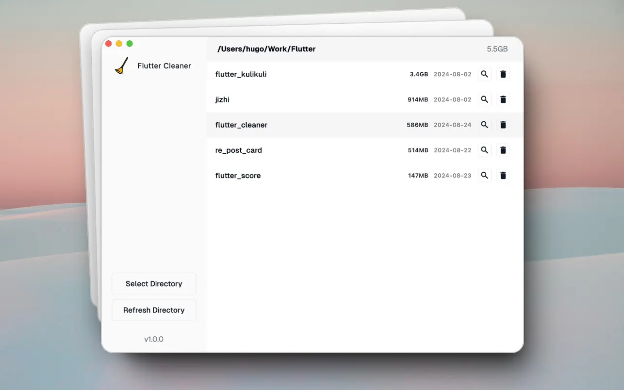 Cleaner For Flutter (macOS) 게시자: Chengdu Yichen Technology Co., Ltd