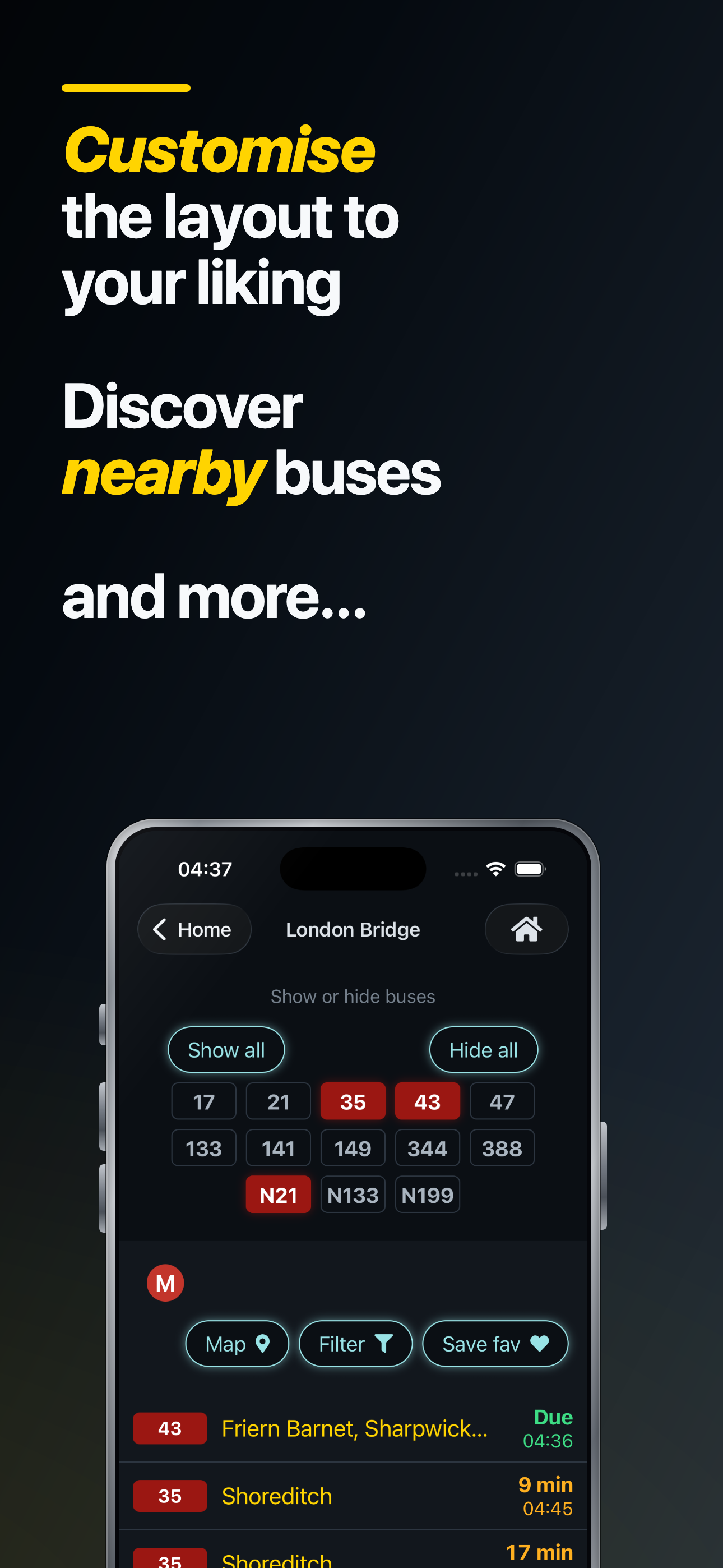 BusDue - Live bus arrival time screenshot 4