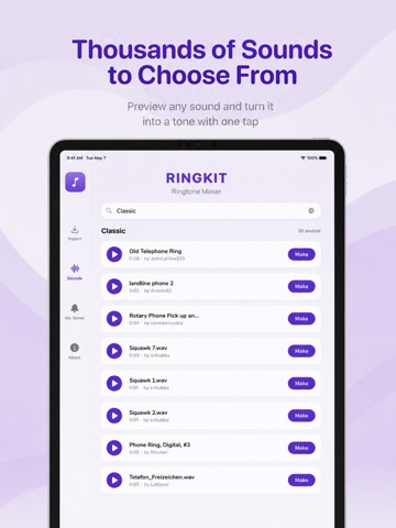 RingKit: Ringtone Maker iPad screenshot
