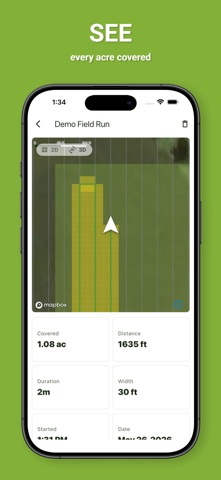 Acreo: Tractor GPS Guidance iPhone screenshot