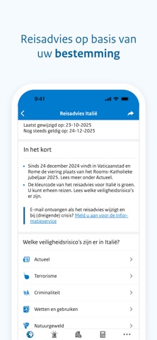 Reisapp screenshot