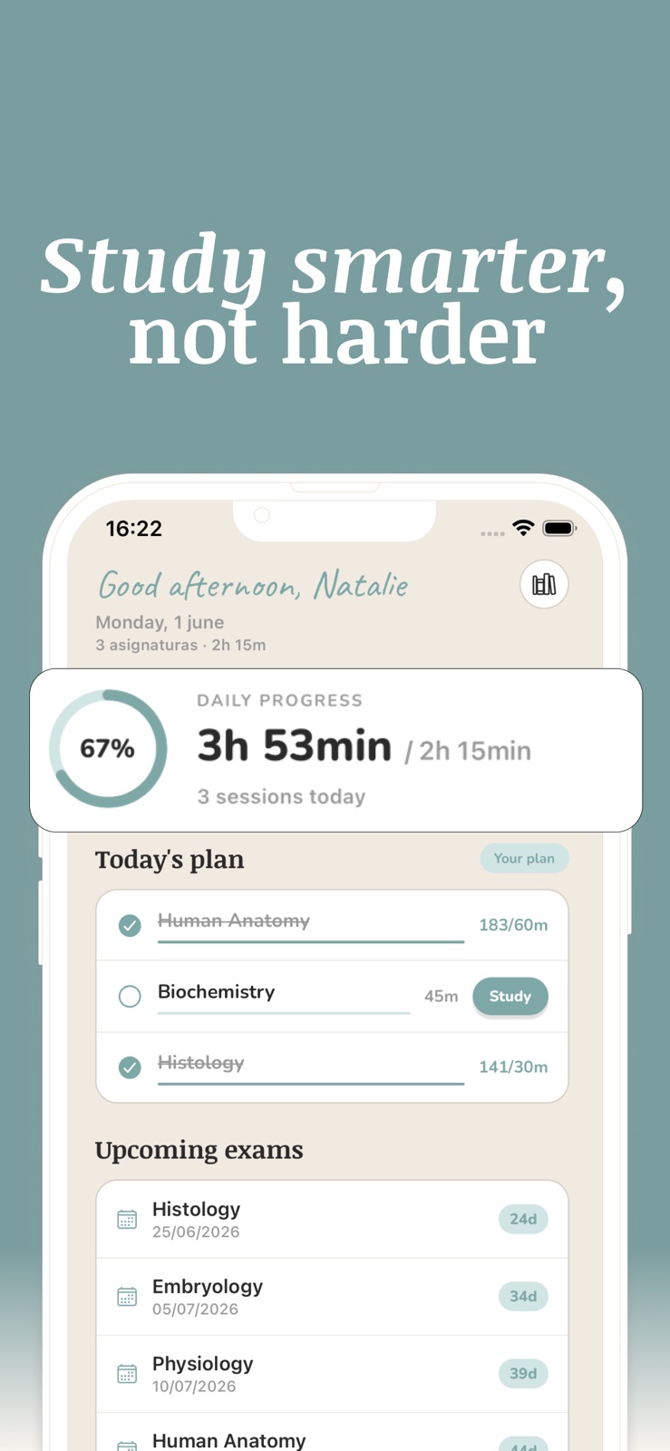 Aprofy: Study Planner & Timer iphone screenshot 2