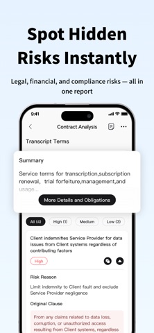 Contract Review-Your Analyzer iPhone screenshot