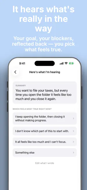 Clear Next Step: Get Unstuck screenshot 3