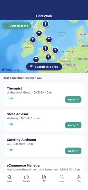 WorkPathway UK screenshot 2